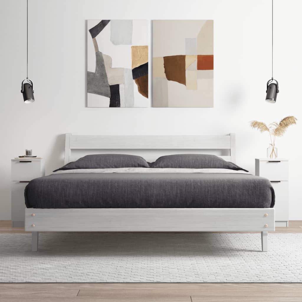 vidaXL Sideboards 2 Stk. Weiß 30x30x70 cm Holzwerkstoff