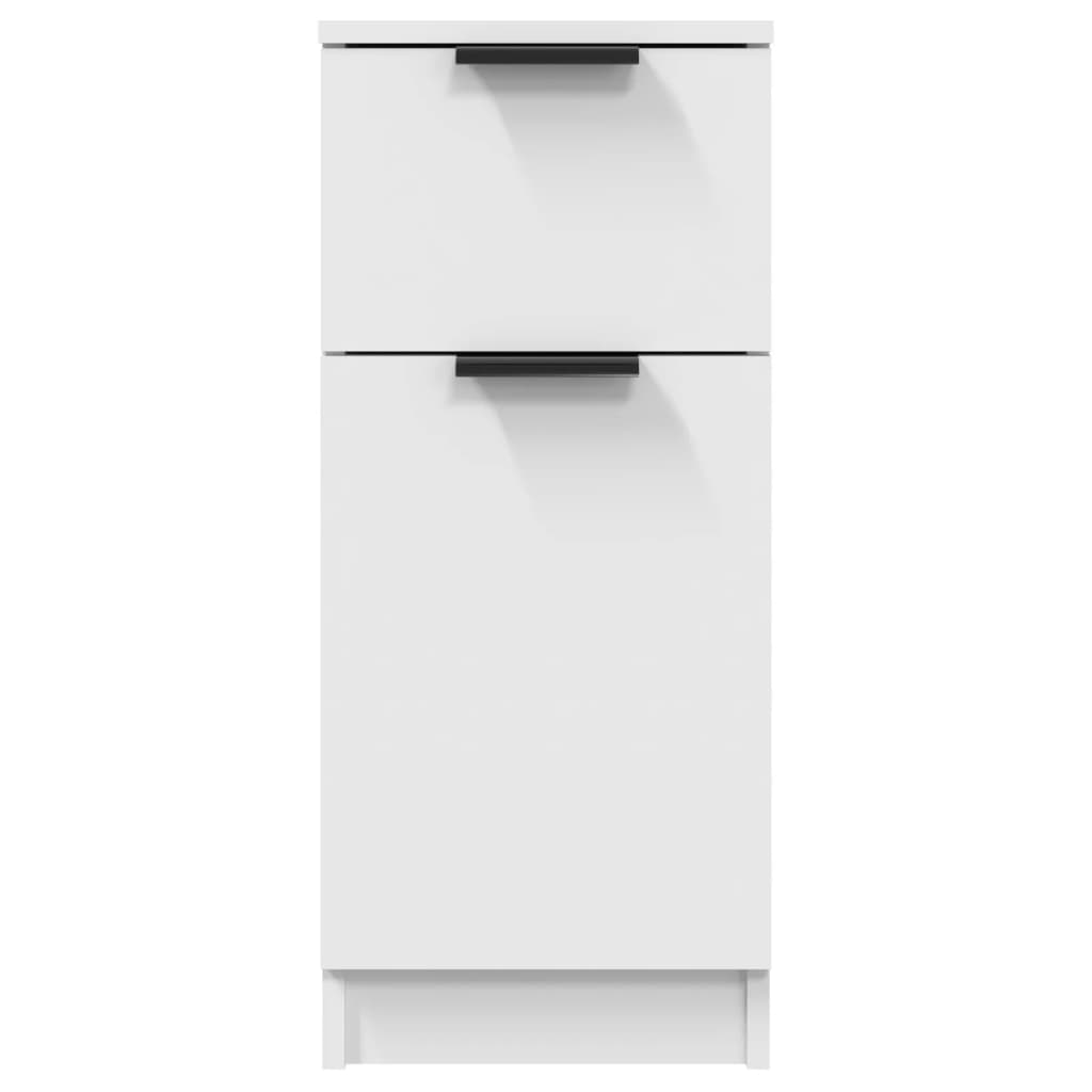 vidaXL Sideboards 2 Stk. Weiß 30x30x70 cm Holzwerkstoff
