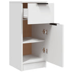 vidaXL Sideboards 2 Stk. Weiß 30x30x70 cm Holzwerkstoff