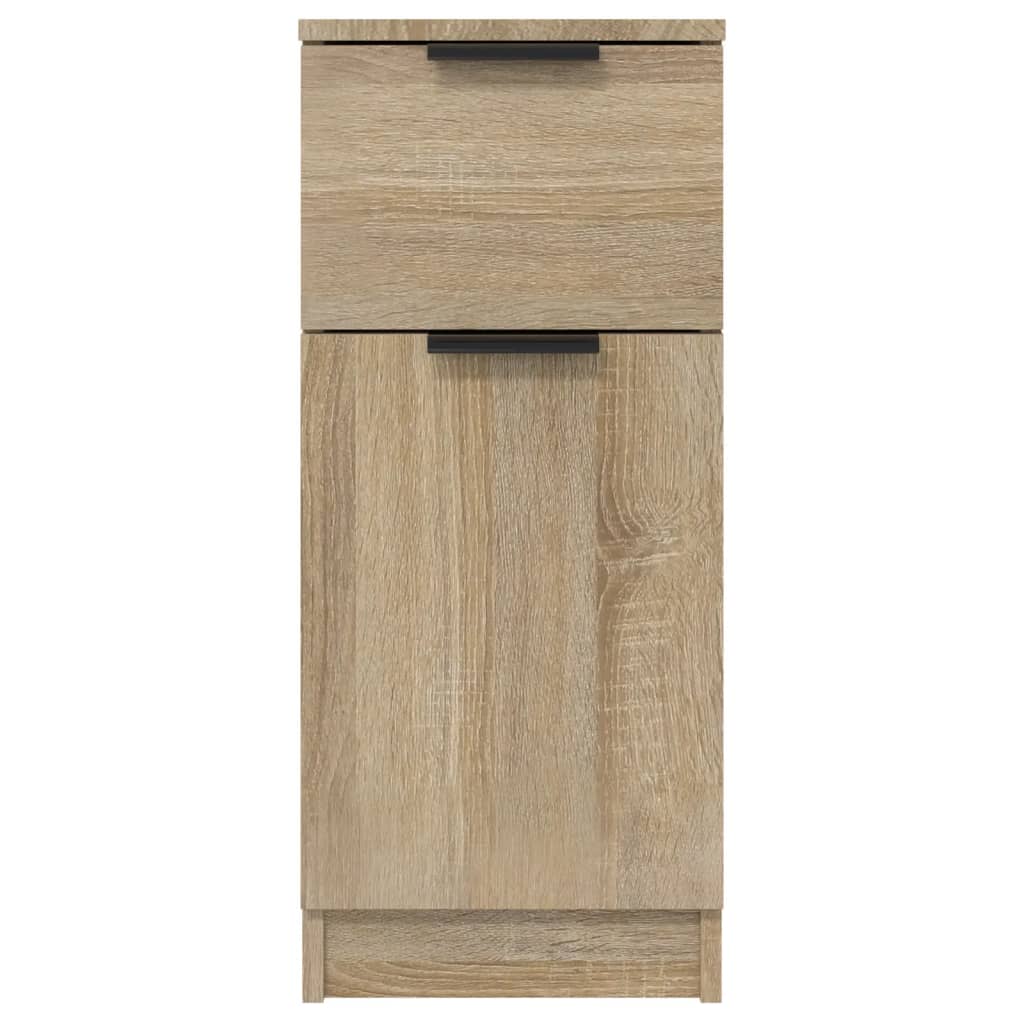 vidaXL Sideboards 2 Stk. Sonoma-Eiche 30x30x70 cm Holzwerkstoff