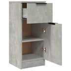 vidaXL Sideboards 2 Stk. Betongrau 30x30x70 cm Holzwerkstoff