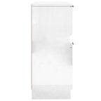 vidaXL Sideboards 2 Stk. Hochglanz-Weiß 30x30x70 cm Holzwerkstoff