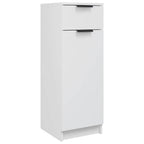vidaXL Badschrank Weiß 32x33,5x90 cm Holzwerkstoff