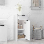 vidaXL Badschrank Weiß 32x33,5x90 cm Holzwerkstoff