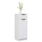 vidaXL Badschrank Weiß 32x33,5x90 cm Holzwerkstoff