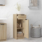 vidaXL Badschrank Sonoma-Eiche 32x33,5x90 cm Holzwerkstoff