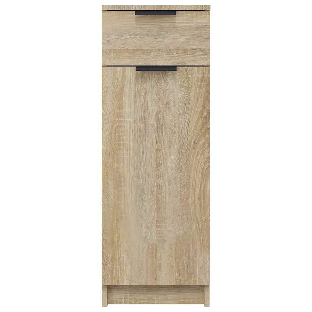 vidaXL Badschrank Sonoma-Eiche 32x33,5x90 cm Holzwerkstoff