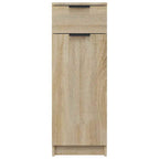 vidaXL Badschrank Sonoma-Eiche 32x33,5x90 cm Holzwerkstoff
