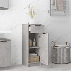 vidaXL Badschrank Betongrau 32x34x90 cm Holzwerkstoff