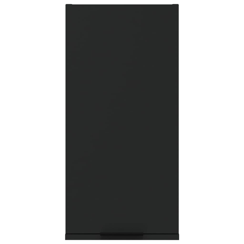 vidaXL Wand-Badeschrank Schwarz 32x20x67 cm