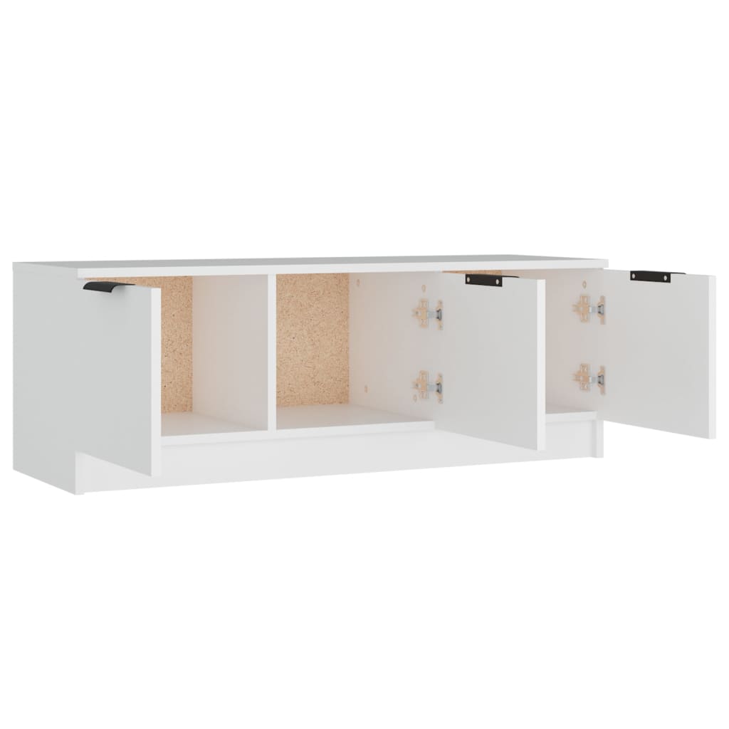 vidaXL TV-Schrank Weiß 102x35x36,5 cm Holzwerkstoff