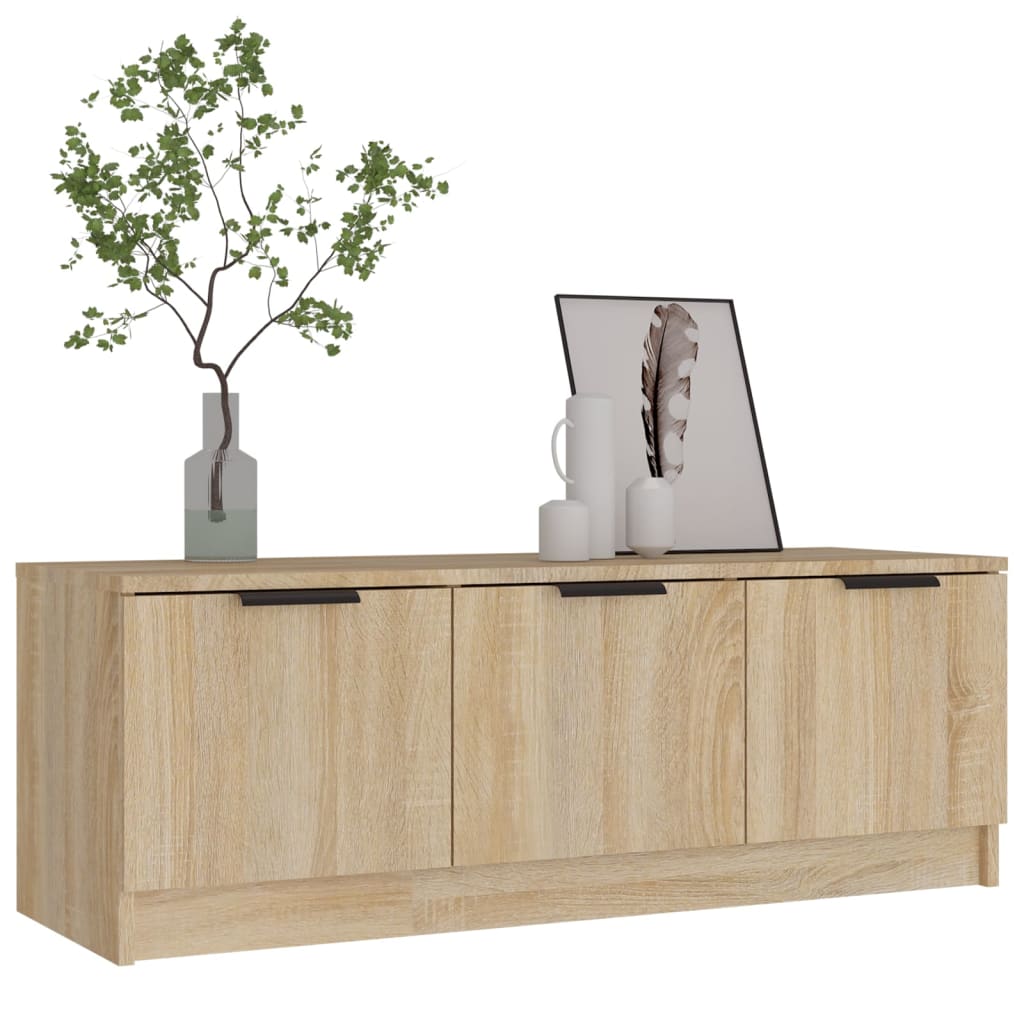 vidaXL TV-Schrank Sonoma-Eiche 102x35x36,5 cm Holzwerkstoff