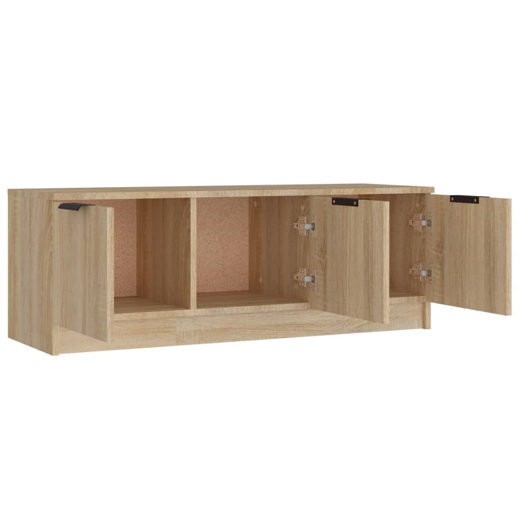 vidaXL TV-Schrank Sonoma-Eiche 102x35x36,5 cm Holzwerkstoff