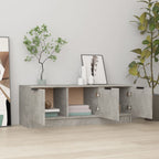 vidaXL TV-Schrank Betongrau 102x35x36,5 cm Holzwerkstoff