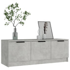 vidaXL TV-Schrank Betongrau 102x35x36,5 cm Holzwerkstoff