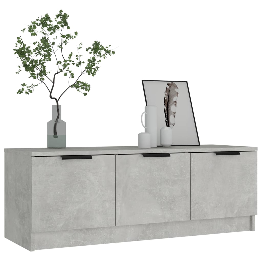 vidaXL TV-Schrank Betongrau 102x35x36,5 cm Holzwerkstoff