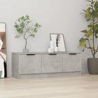 vidaXL TV-Schrank Betongrau 102x35x36,5 cm Holzwerkstoff