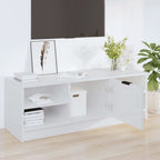 vidaXL TV-Schrank Hochglanz-Weiß 102x35,5x36,5 cm Holzwerkstoff