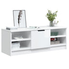 vidaXL TV-Schrank Hochglanz-Weiß 102x35,5x36,5 cm Holzwerkstoff