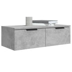 vidaXL Wandschrank Betongrau 68x30x20 cm Holzwerkstoff