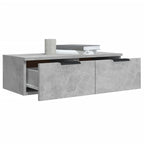 vidaXL Wandschrank Betongrau 68x30x20 cm Holzwerkstoff