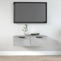 vidaXL Wandschrank Betongrau 68x30x20 cm Holzwerkstoff