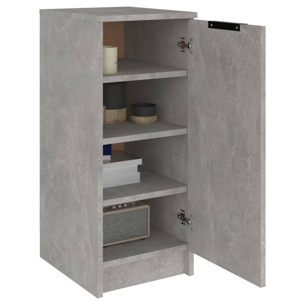 vidaXL Schuhregal Betongrau 30x35x70 cm Holzwerkstoff