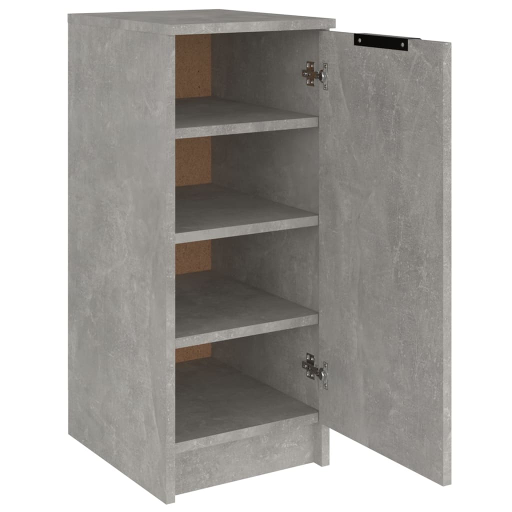 vidaXL Schuhregal Betongrau 30x35x70 cm Holzwerkstoff