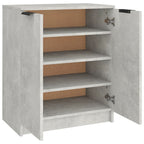 vidaXL Schuhschrank Betongrau 59x35x70 cm Holzwerkstoff