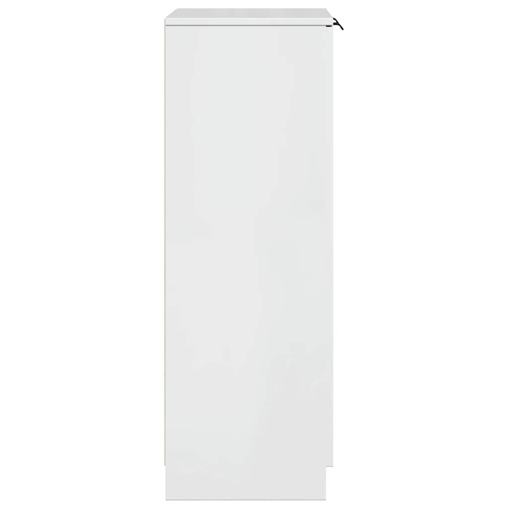 vidaXL Schuhschrank Hochglanz-Weiß 59x35x100,5 cm Holzwerkstoff
