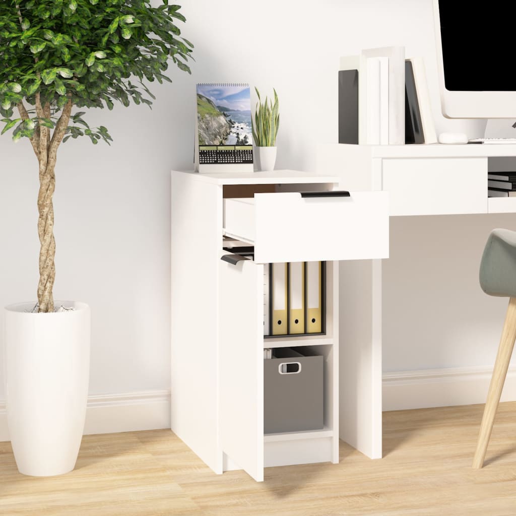 vidaXL Büroschrank Weiß 33,5x50x75 cm Holzwerkstoff