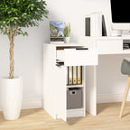 vidaXL Büroschrank Weiß 33,5x50x75 cm Holzwerkstoff
