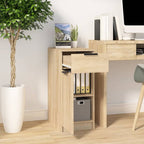 vidaXL Büroschrank Sonoma-Eiche 33,5x50x75 cm Holzwerkstoff