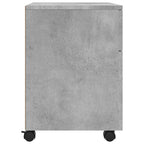 vidaXL Mobiler Aktenschrank mit Rollen Betongrau 45x38x54 cm