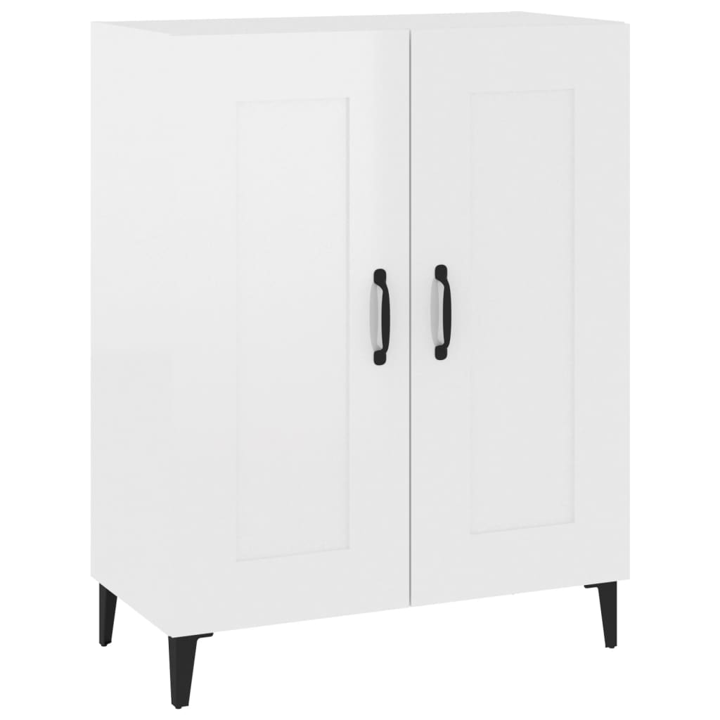 vidaXL Sideboard Hochglanz-Weiß 69,5x34x90 cm Holzwerkstoff