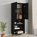vidaXL Hängeschrank Schwarz 69,5x34x90 cm