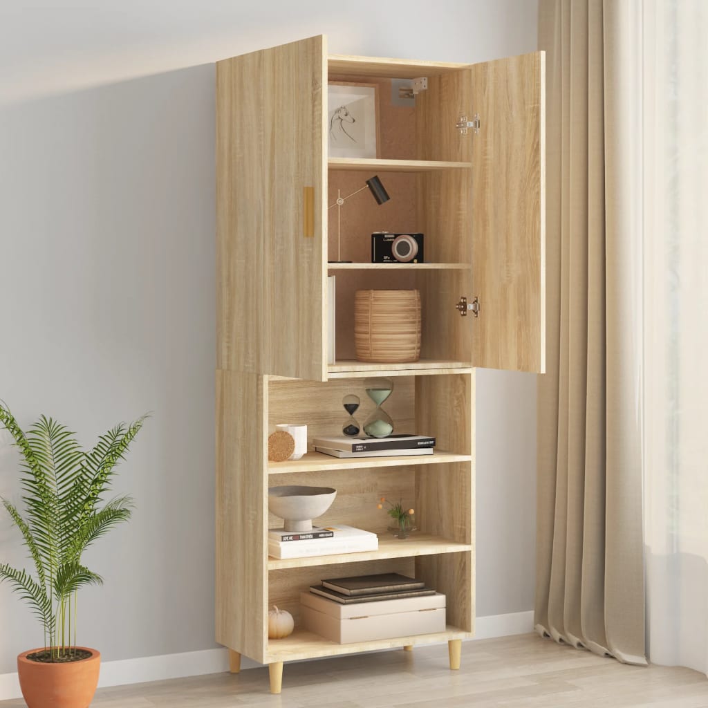 vidaXL Hängeschrank Sonoma-Eiche 69,5x34x90 cm