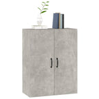 vidaXL Hängeschrank Betongrau 69,5x34x90 cm Holzwerkstoff