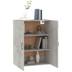 vidaXL Hängeschrank Betongrau 69,5x34x90 cm Holzwerkstoff