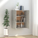vidaXL Hängeschrank Betongrau 69,5x34x90 cm Holzwerkstoff