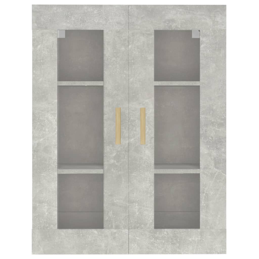 vidaXL Hängeschrank Betongrau 69,5x34x90 cm