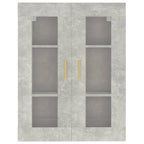 vidaXL Hängeschrank Betongrau 69,5x34x90 cm