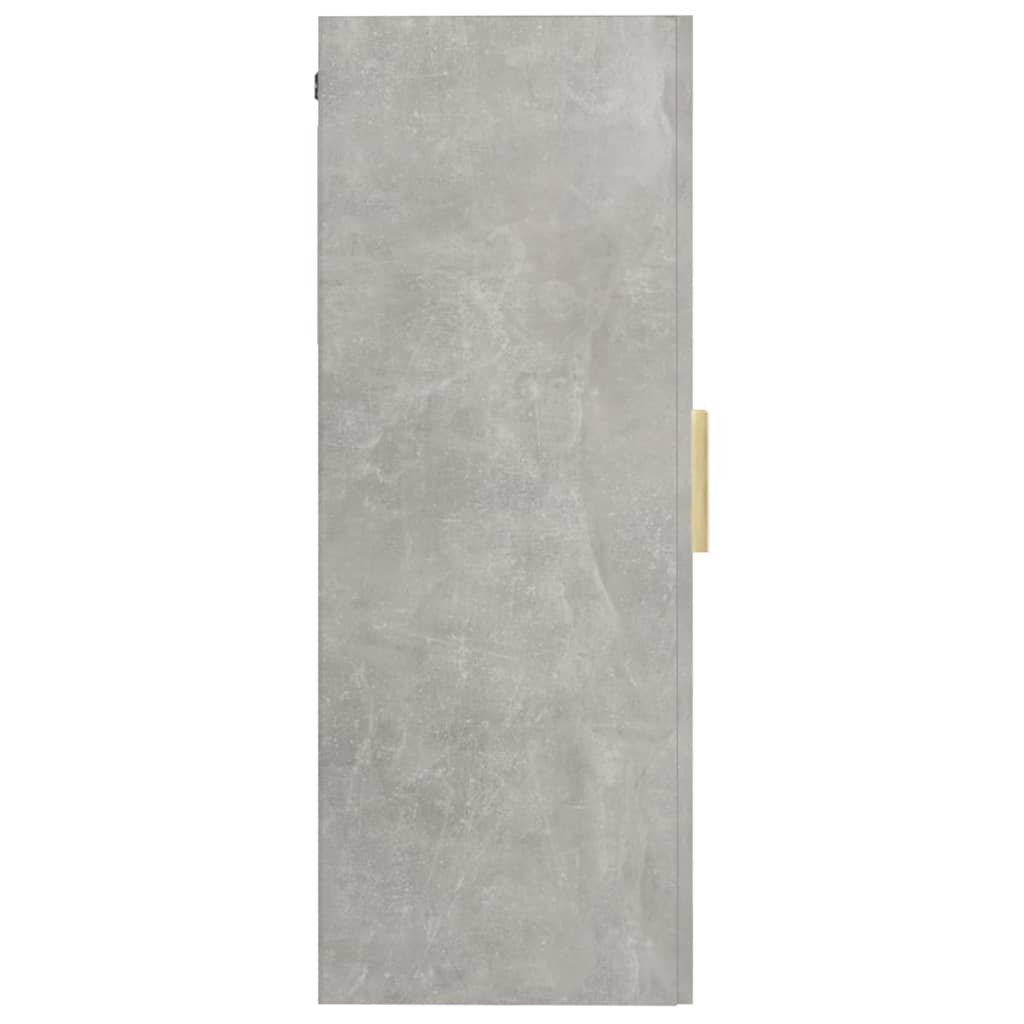 vidaXL Hängeschrank Betongrau 69,5x34x90 cm