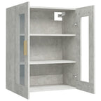 vidaXL Hängeschrank Betongrau 69,5x34x90 cm