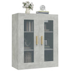 vidaXL Hängeschrank Betongrau 69,5x34x90 cm