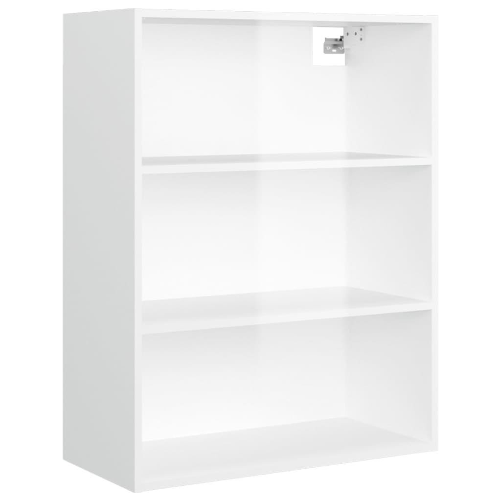 vidaXL Hängeschrank Hochglanz-Weiß 69,5x32,5x90 cm
