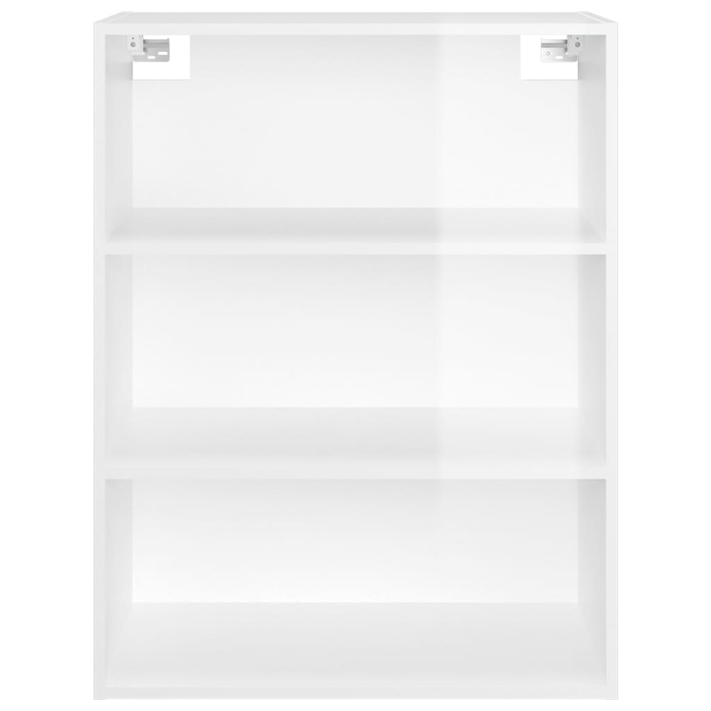 vidaXL Hängeschrank Hochglanz-Weiß 69,5x32,5x90 cm