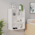 vidaXL Hängeschrank Hochglanz-Weiß 69,5x32,5x90 cm