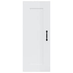 vidaXL Hängeschrank Hochglanz-Weiß 35x34x90 cm Holzwerkstoff
