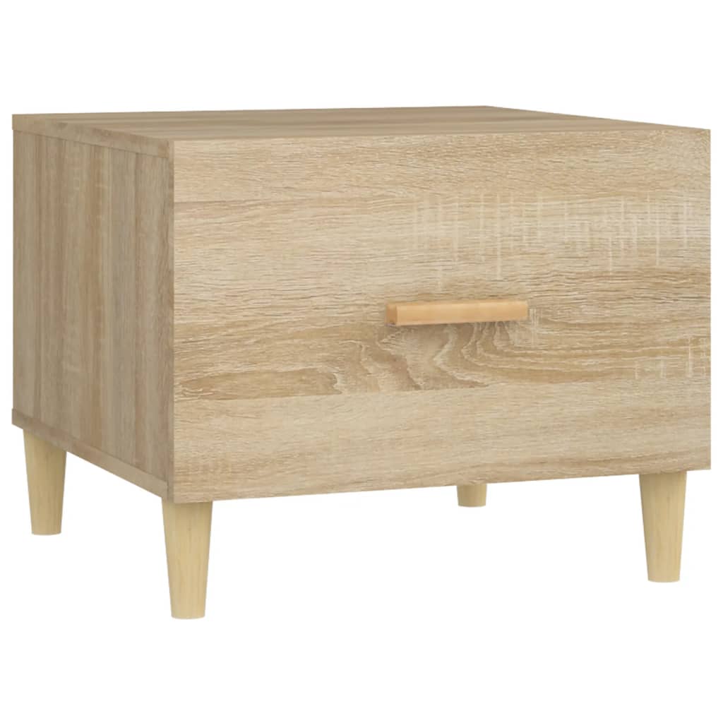 vidaXL Couchtische 2 Stk. Sonoma-Eiche 50x50x40 cm Holzwerkstoff